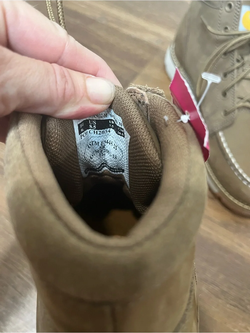 Carhartt Men's Millbrook Moc Toe Wedge Boot Size 8.5